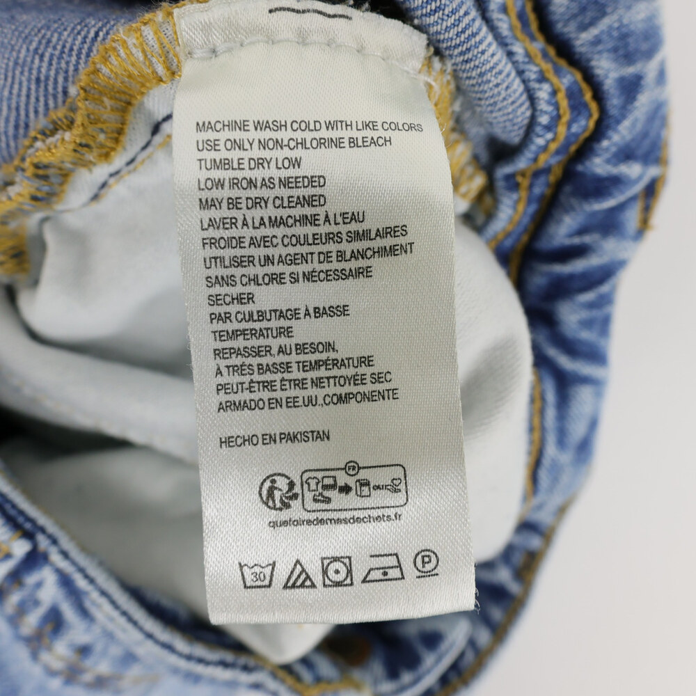 Pilcro Jeans Womens 26 Blue High Rise Straight Leg Light Wash Utility Stretch - Picture 10 of 11